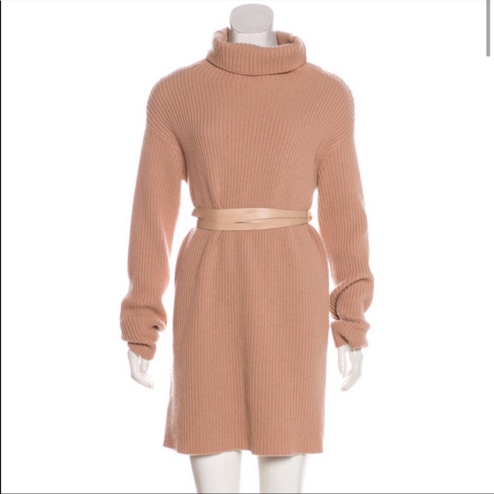 Valentino Ribbed Wool & Cashmere Sweater Dress - Picture 8 of 9